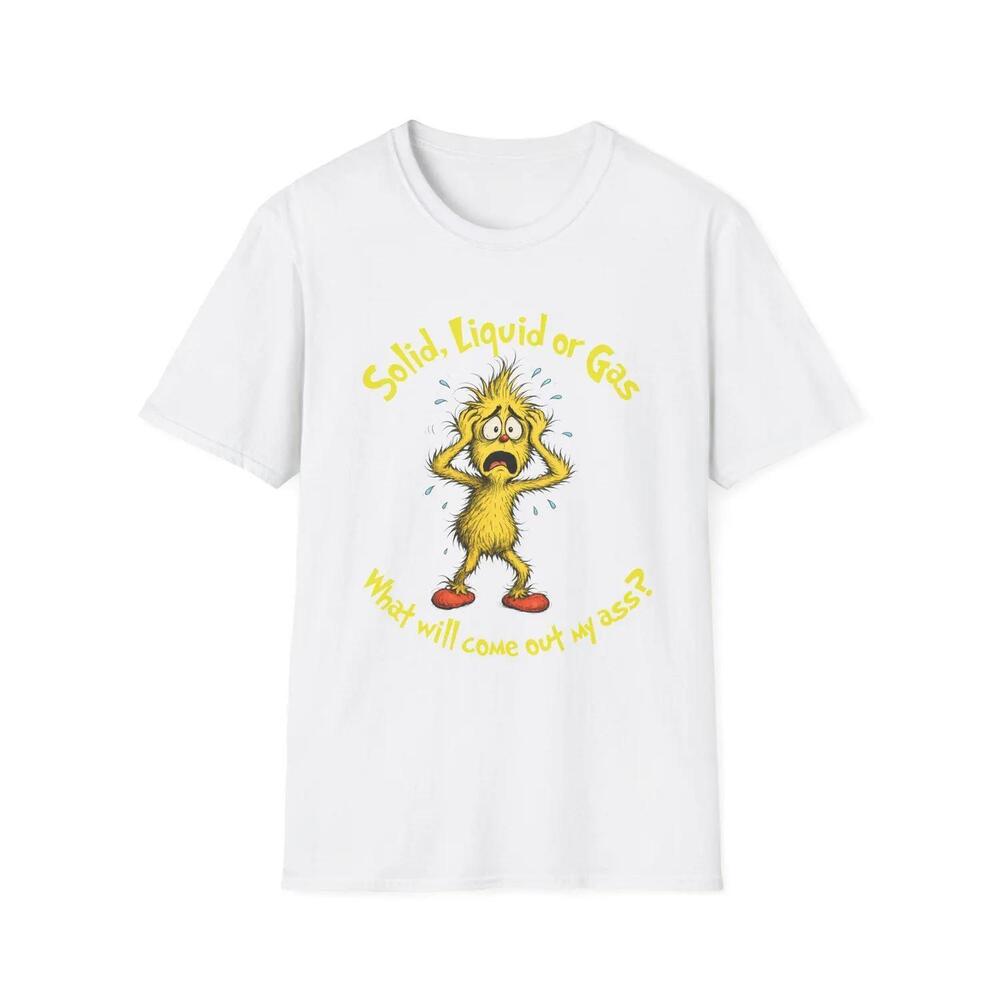 Stressed Yellow Character Illustration T Shirt